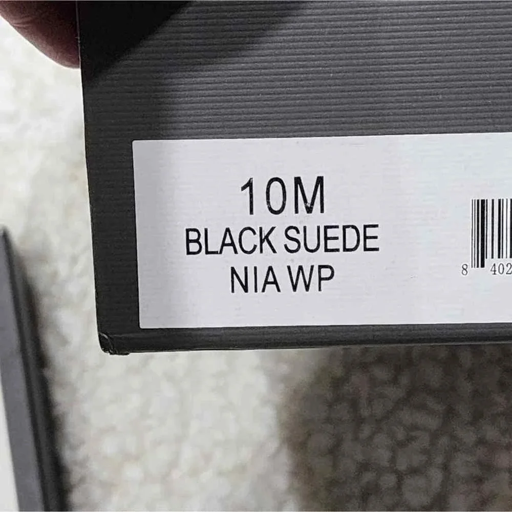 J/Slides black suede‎ and fur ankle boots size 10 new!!